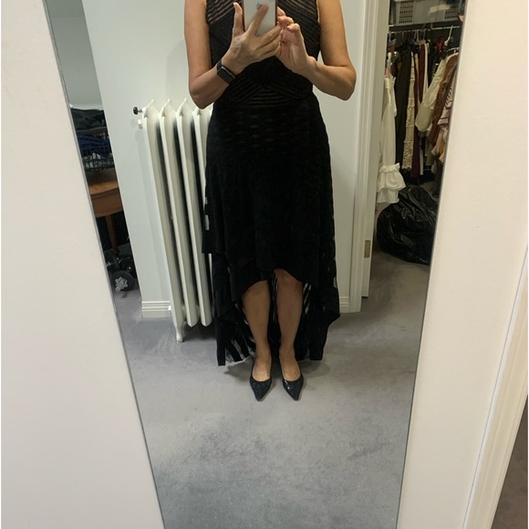 Black BCBG long dress, size 8 - Picture 2 of 7